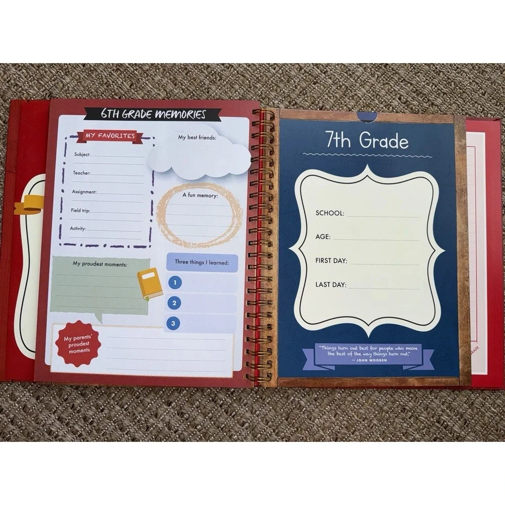 Thunder Bay Press School Years Scrapbook K-12 Keepsake Binder Journal New Flaw